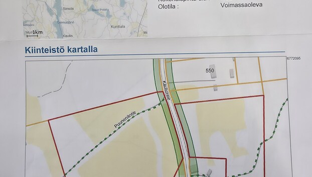 Kauliontie, Puunenä, Savitaipale