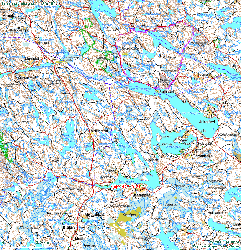 Savonkaita -järvi, Ruokolahti Kemppilä Vaapukka R:no 3:21 -, Kemppilä, Ruokolahti