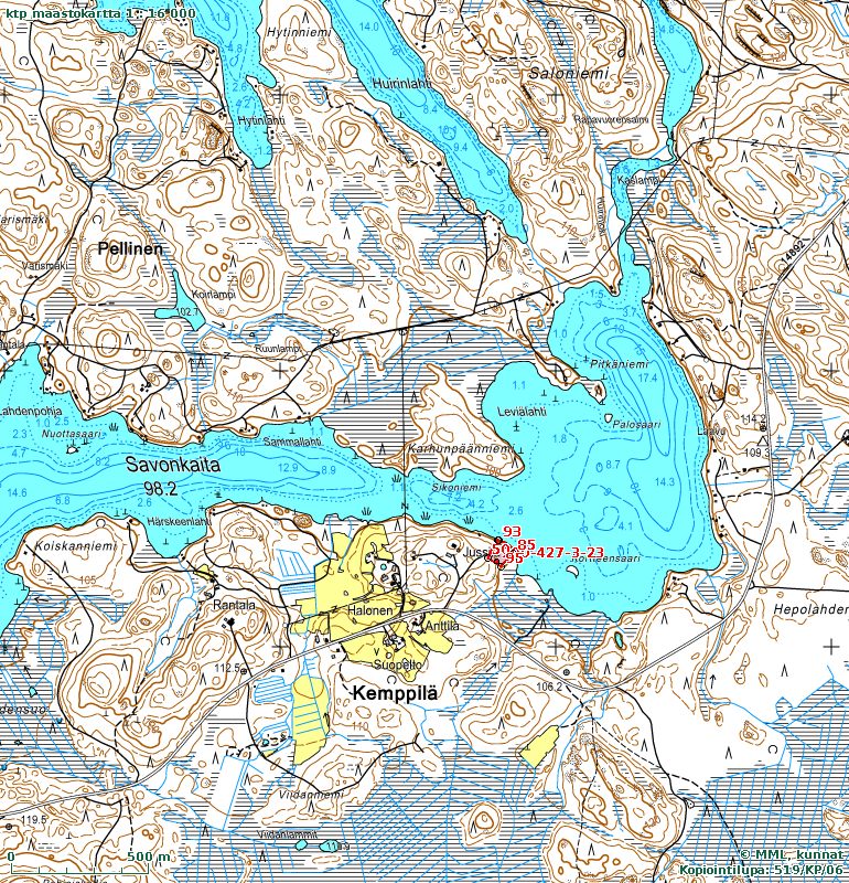 Visatie, Savonkaita -järvi, Ruokolahti Kemppilä Karpalo R:no 3:23 -, Kemppilä, Ruokolahti