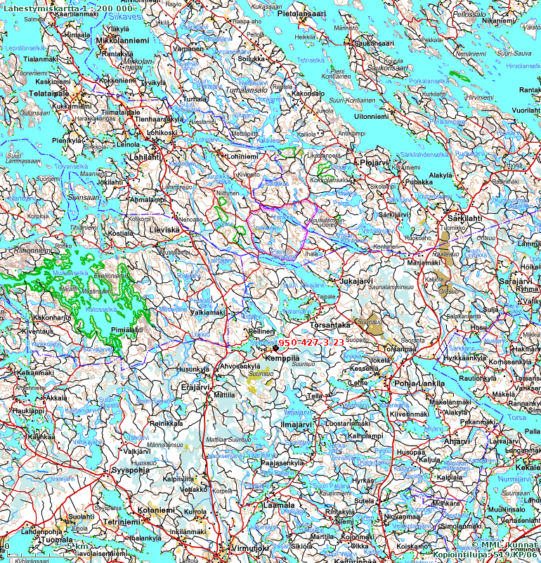 Visatie, Savonkaita -järvi, Ruokolahti Kemppilä Karpalo R:no 3:23 -, Kemppilä, Ruokolahti