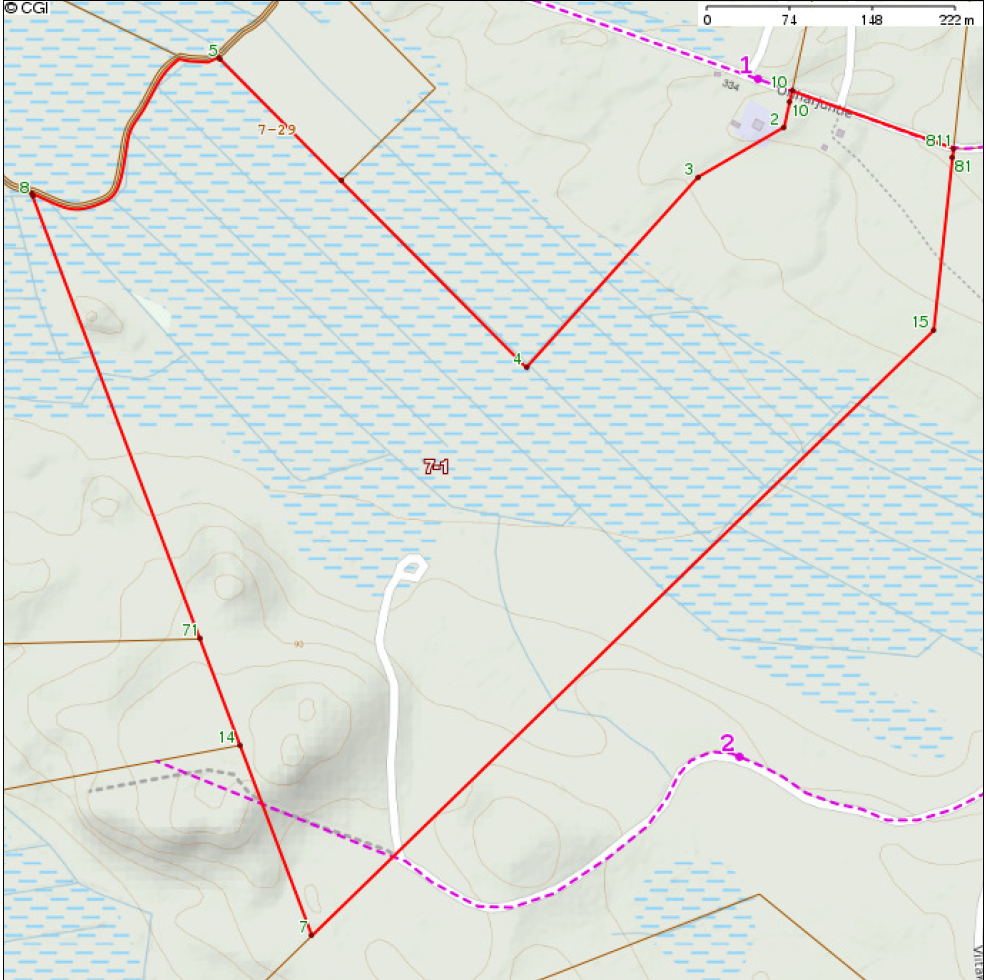 Emäkiinteistön kartta