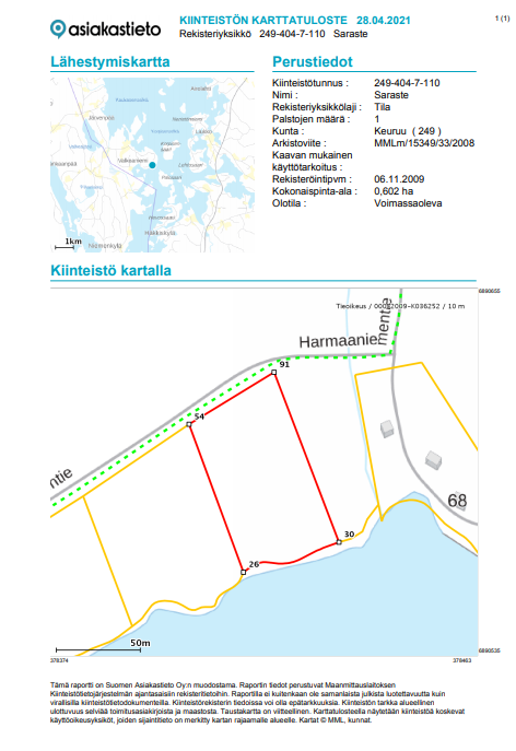 Harmaaniementie 72, Keuruu, Keuruu