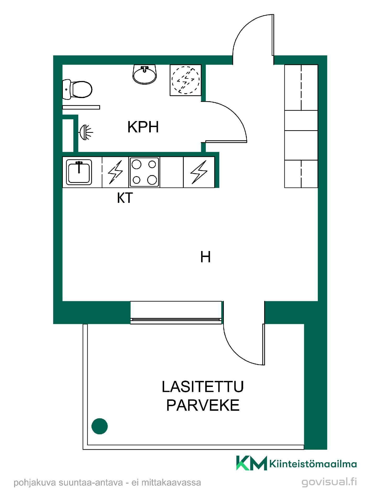 Asunnon pohjakuva