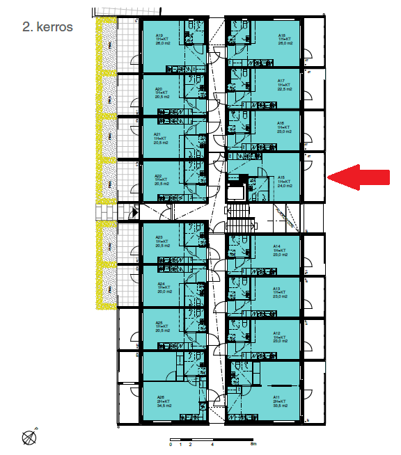 Kerrospohja, 2. krs.