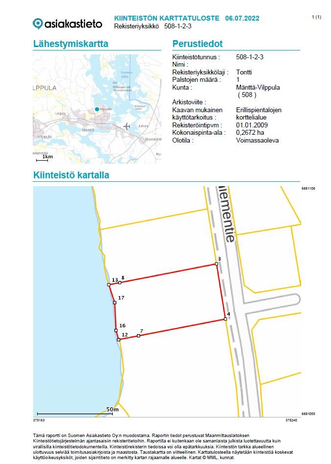 Keikanniementie 1, Keikanniemi, Mänttä-Vilppula