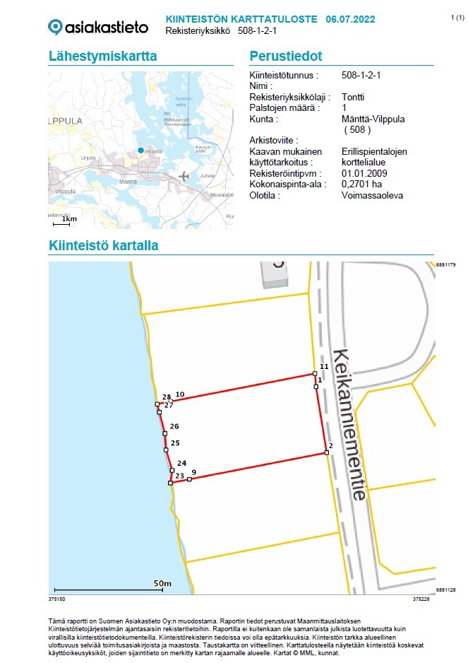 Keikanniementie 1, Keikanniemi, Mänttä-Vilppula