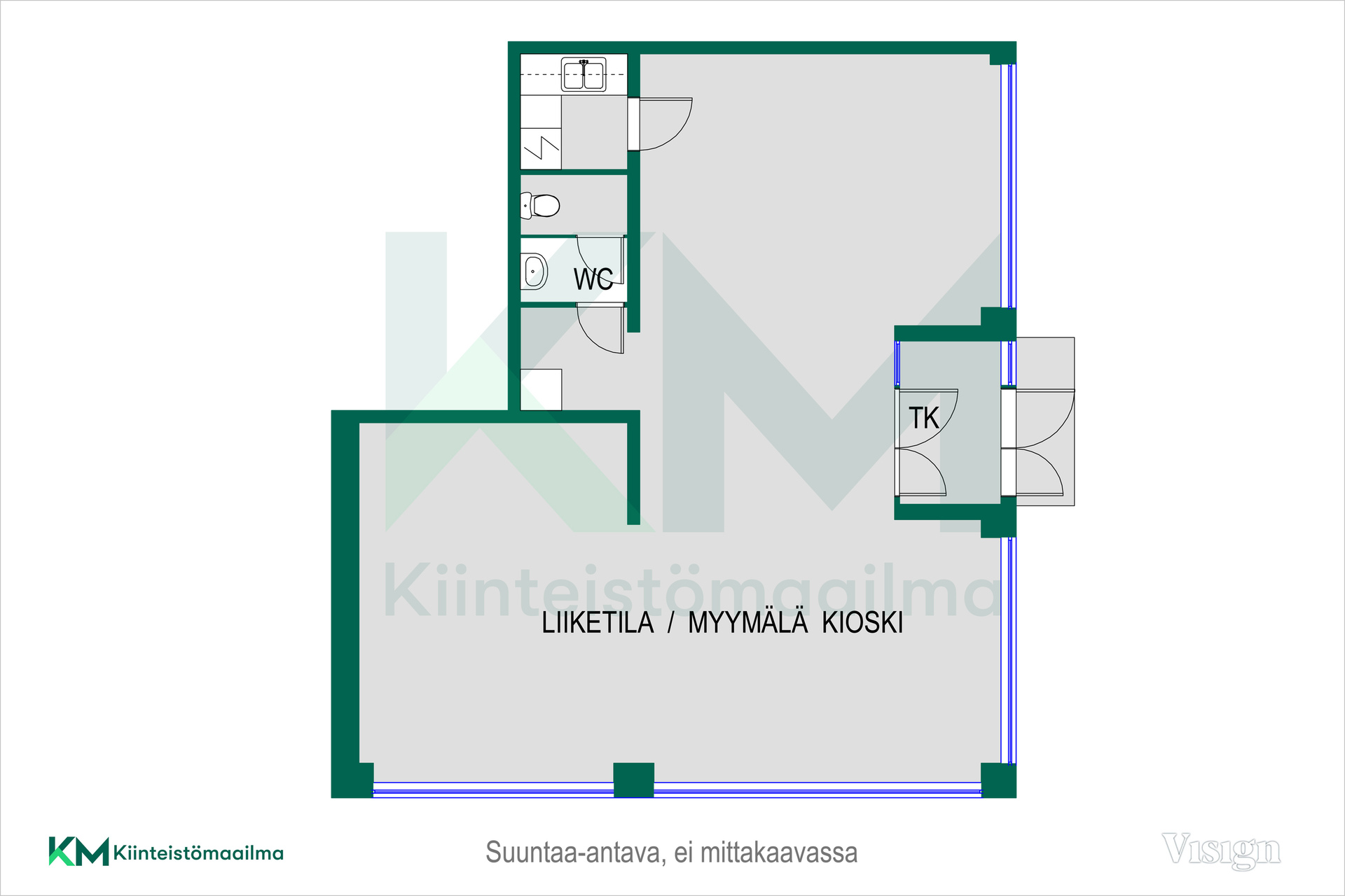 Liiketila M2 pohja