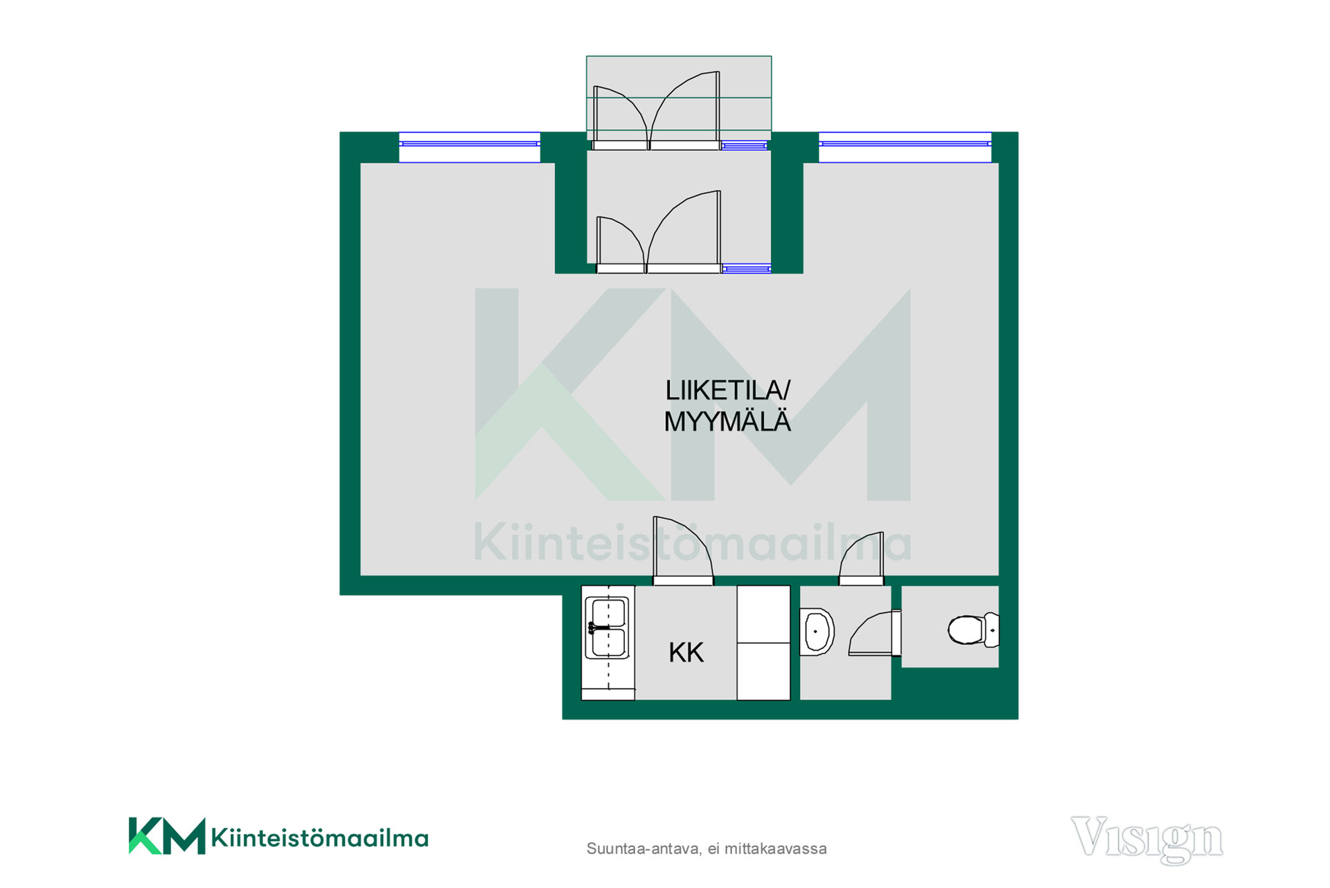 Liiketila M1 pohja