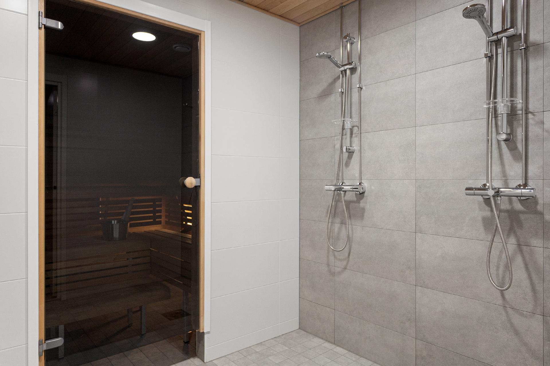 Kuva yhtiön saunatiloista