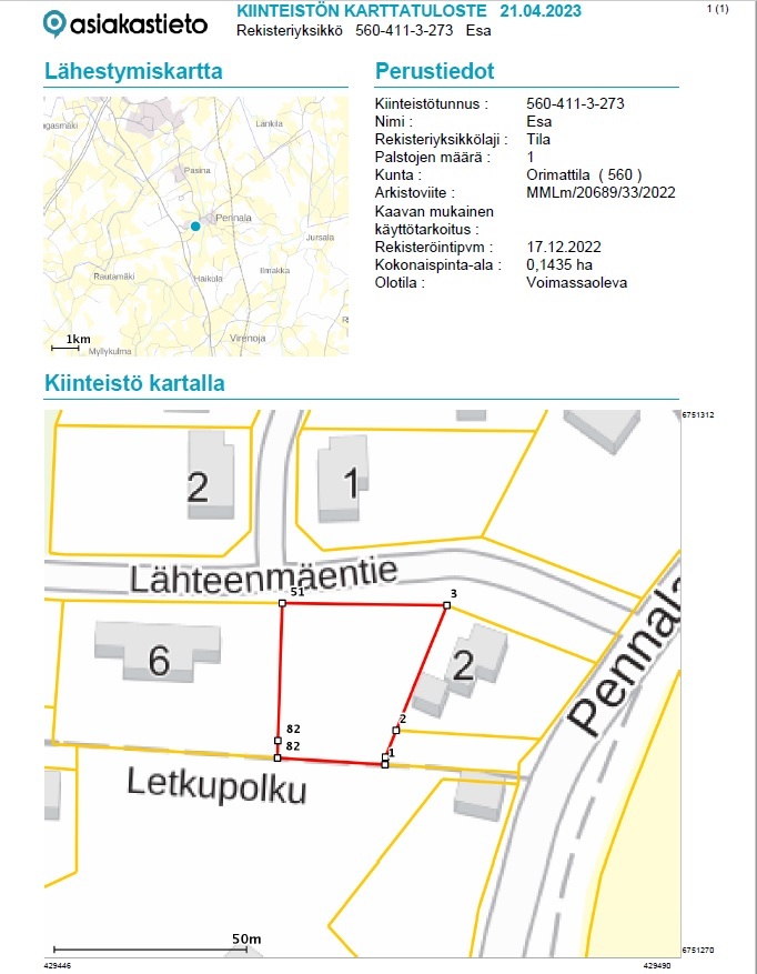 Lähteenmäentie 6, Pennala, Orimattila