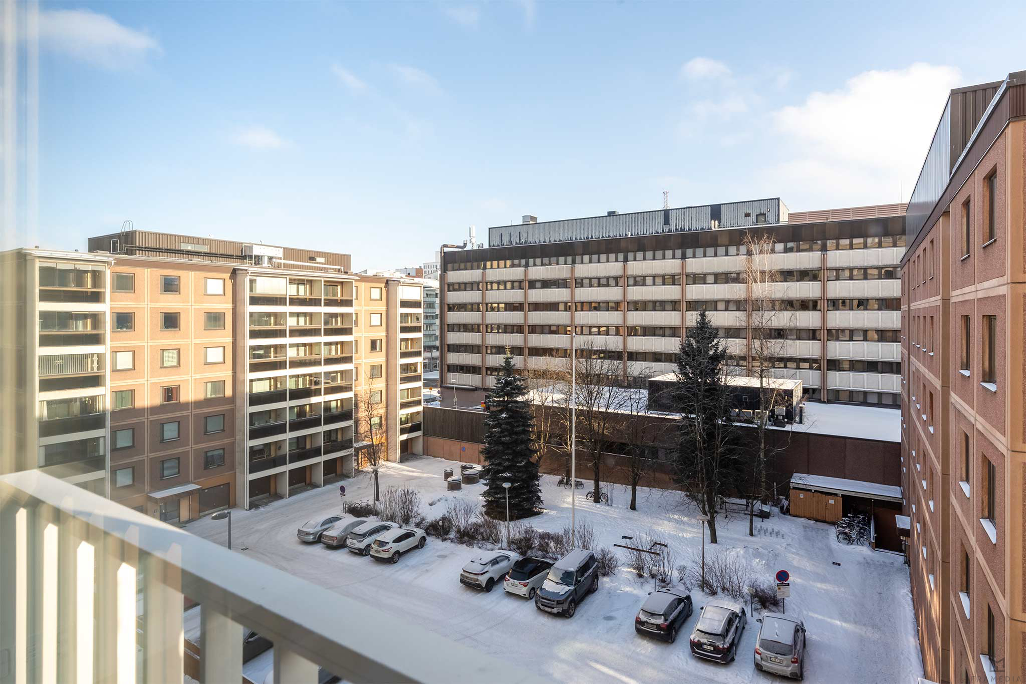 Näkymäkuva asunnosta A26, 5.krs