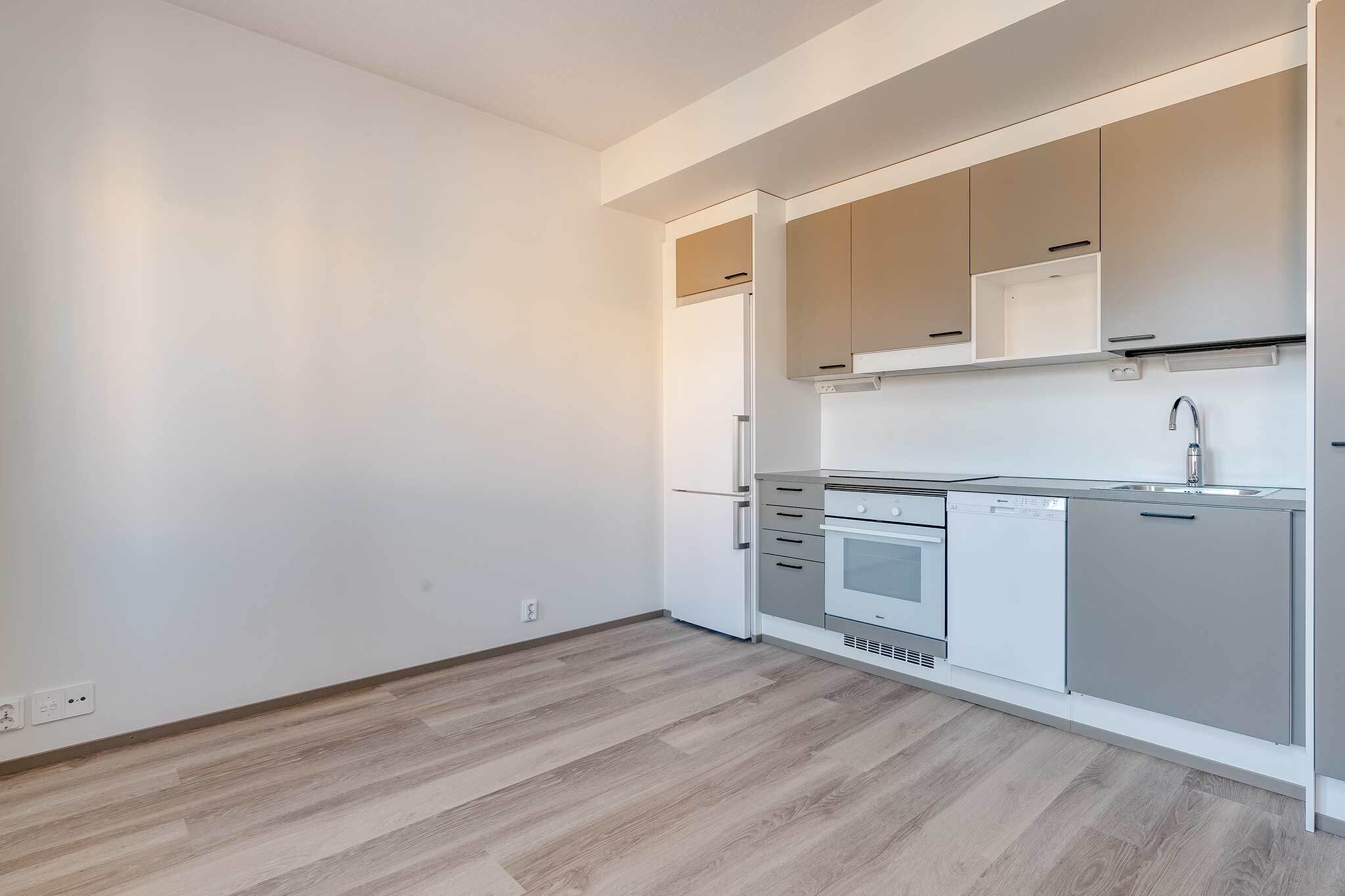 Kuva 24 m² asunnon B31 keittiöstä