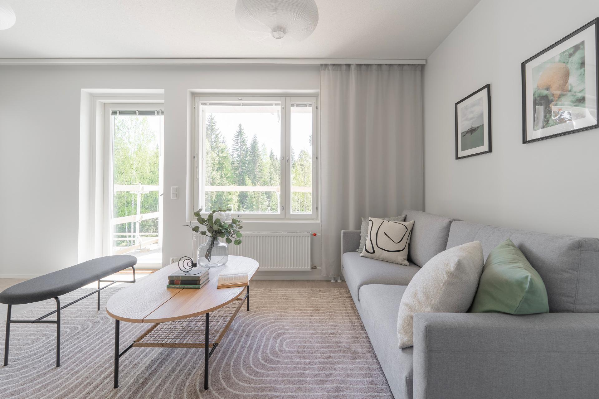 (Kuva stailatusta huoneistosta A2)