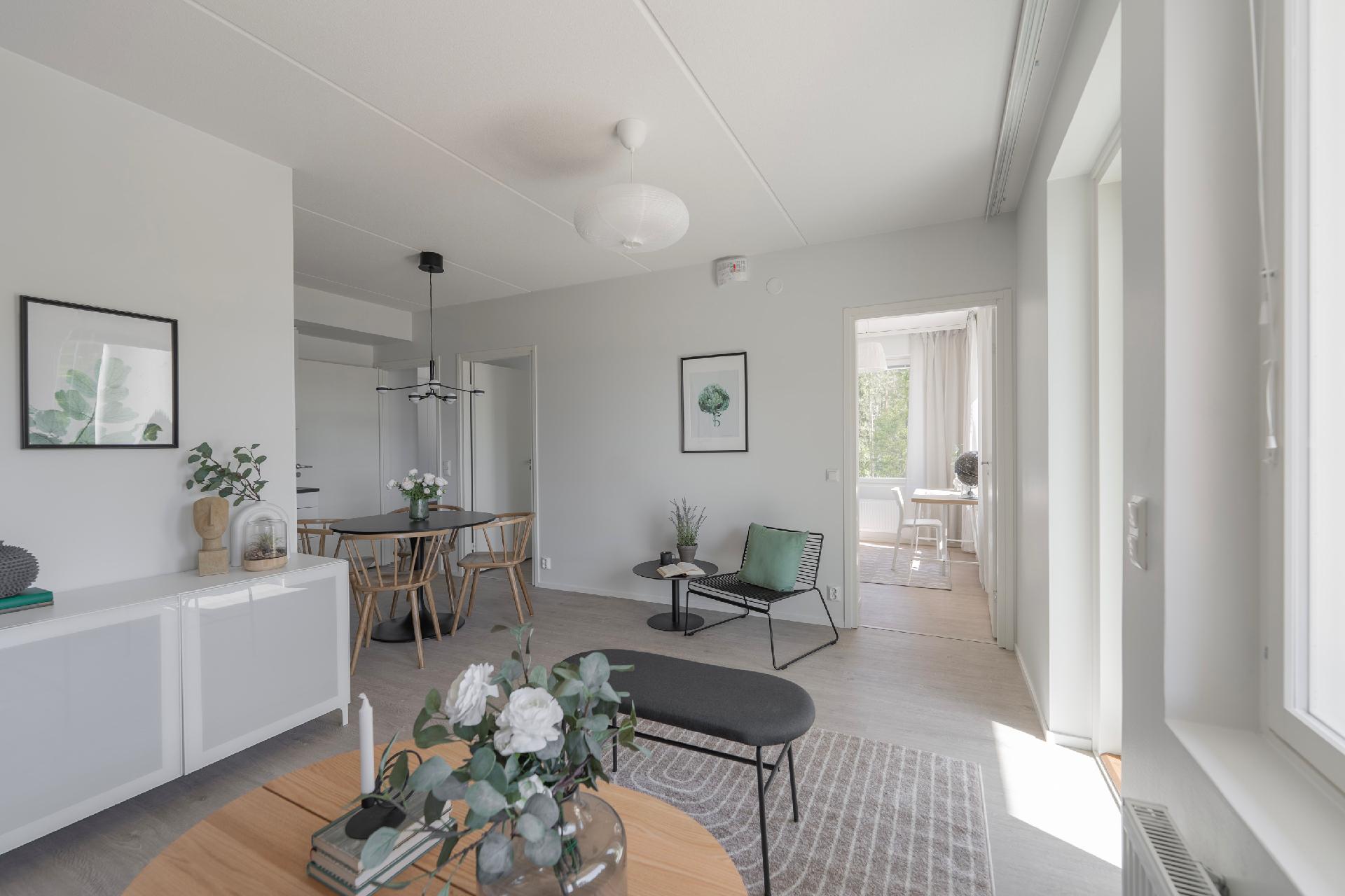 (Kuva stailatusta huoneistosta A2)