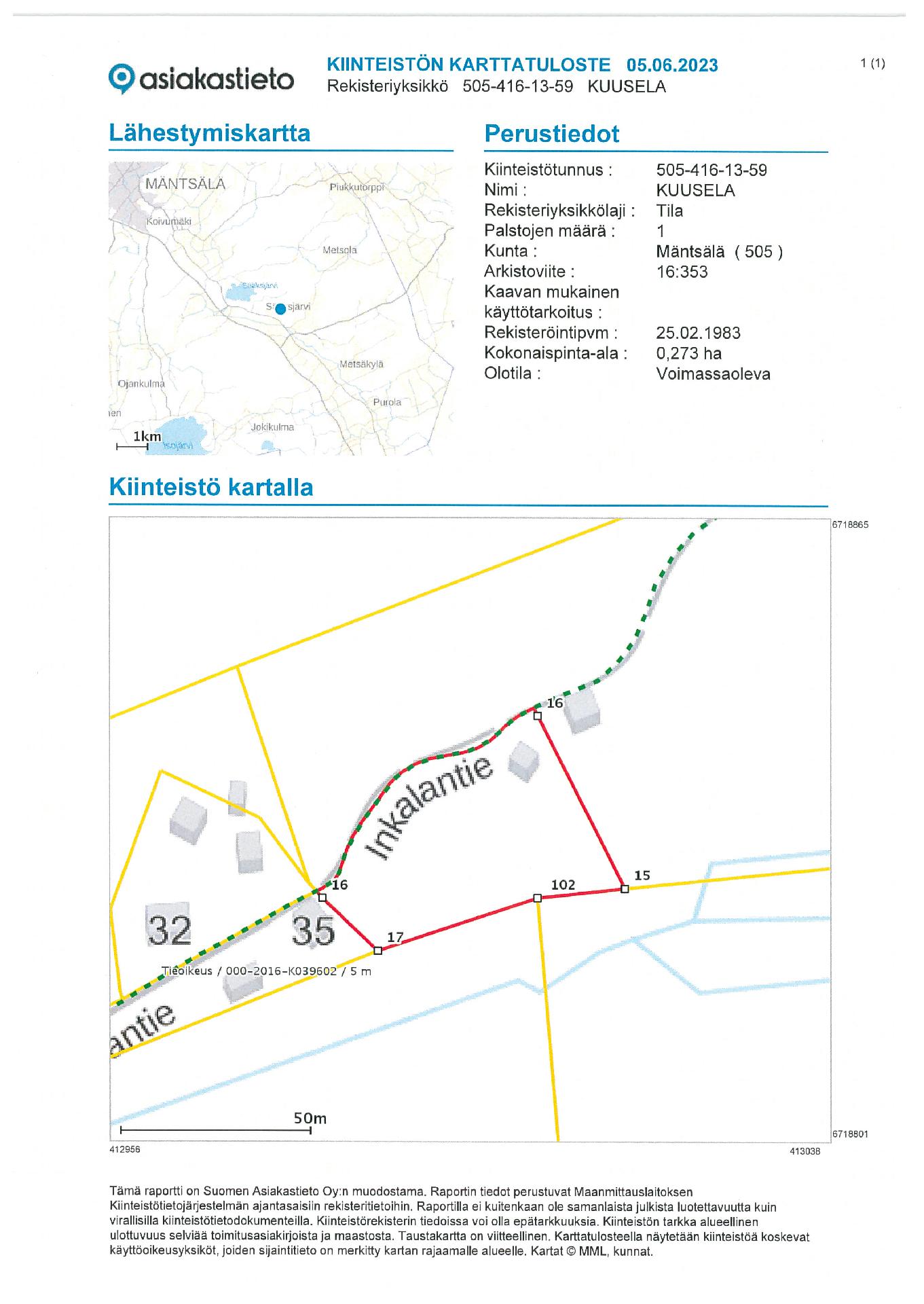 Inkalantie 39, Sääksjärvi, Mäntsälä