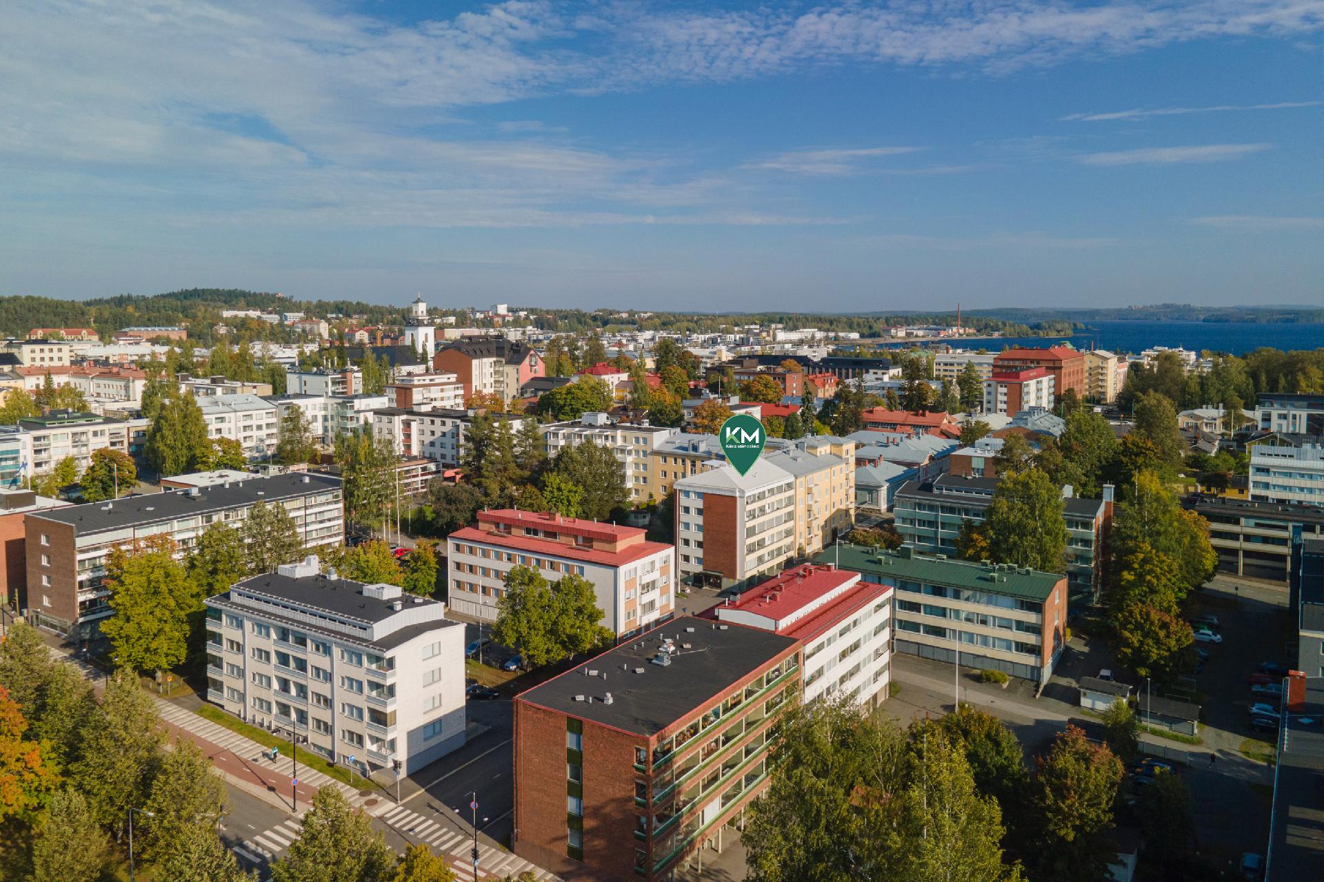 Sijainti on loistava, Kuopionlahden ja Väinölänniemen lähellä