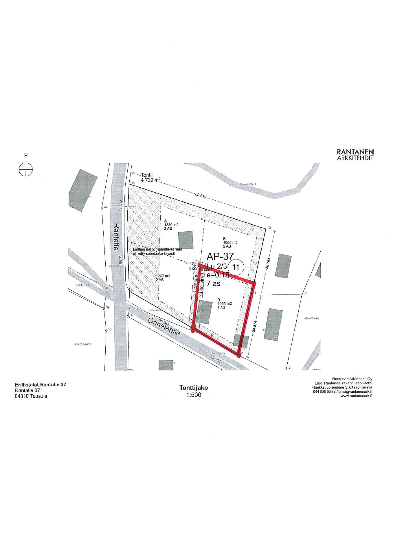 Rantatie 37 D, Rantatie, Tuusula