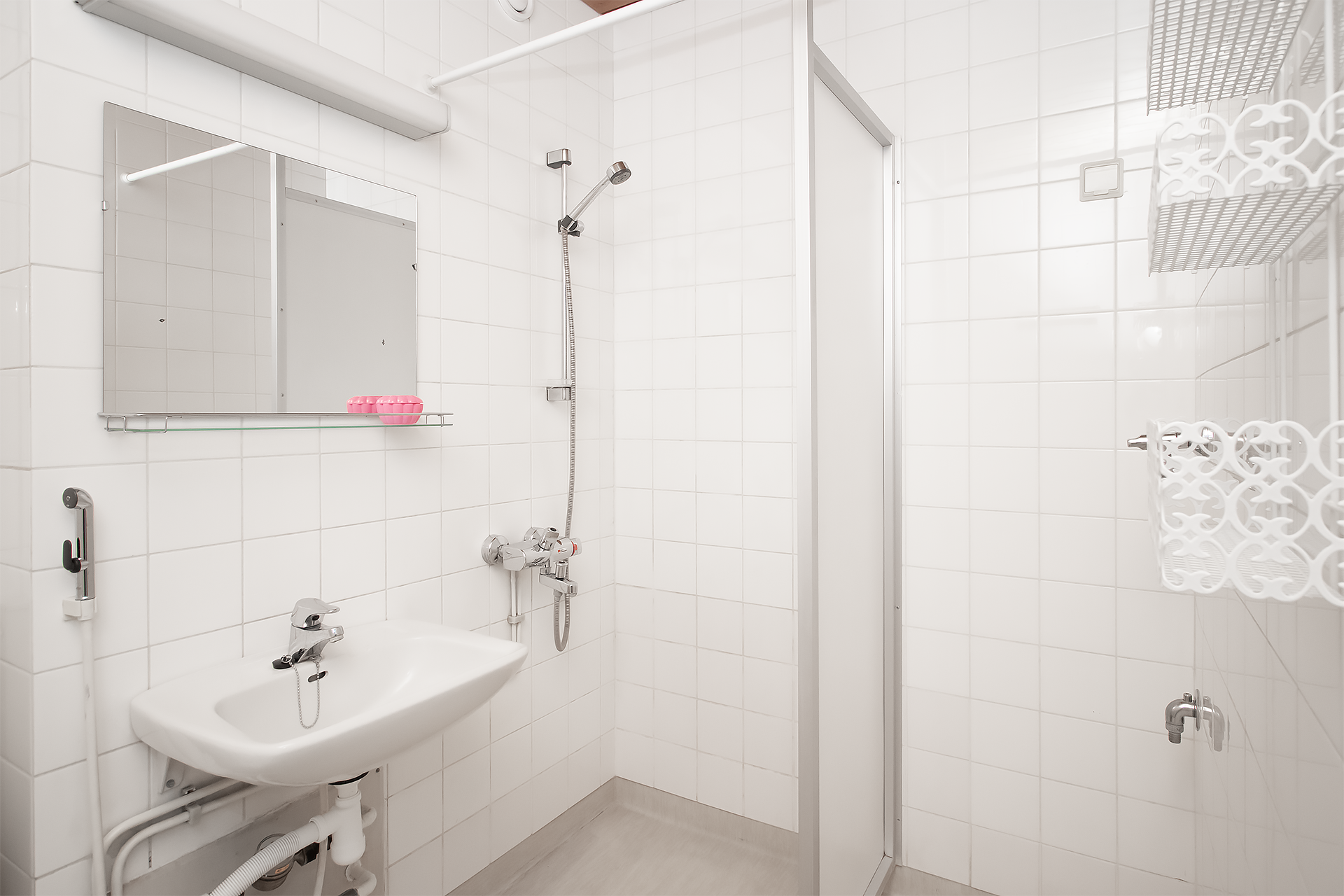 Tilaa myös pesukoneelle.