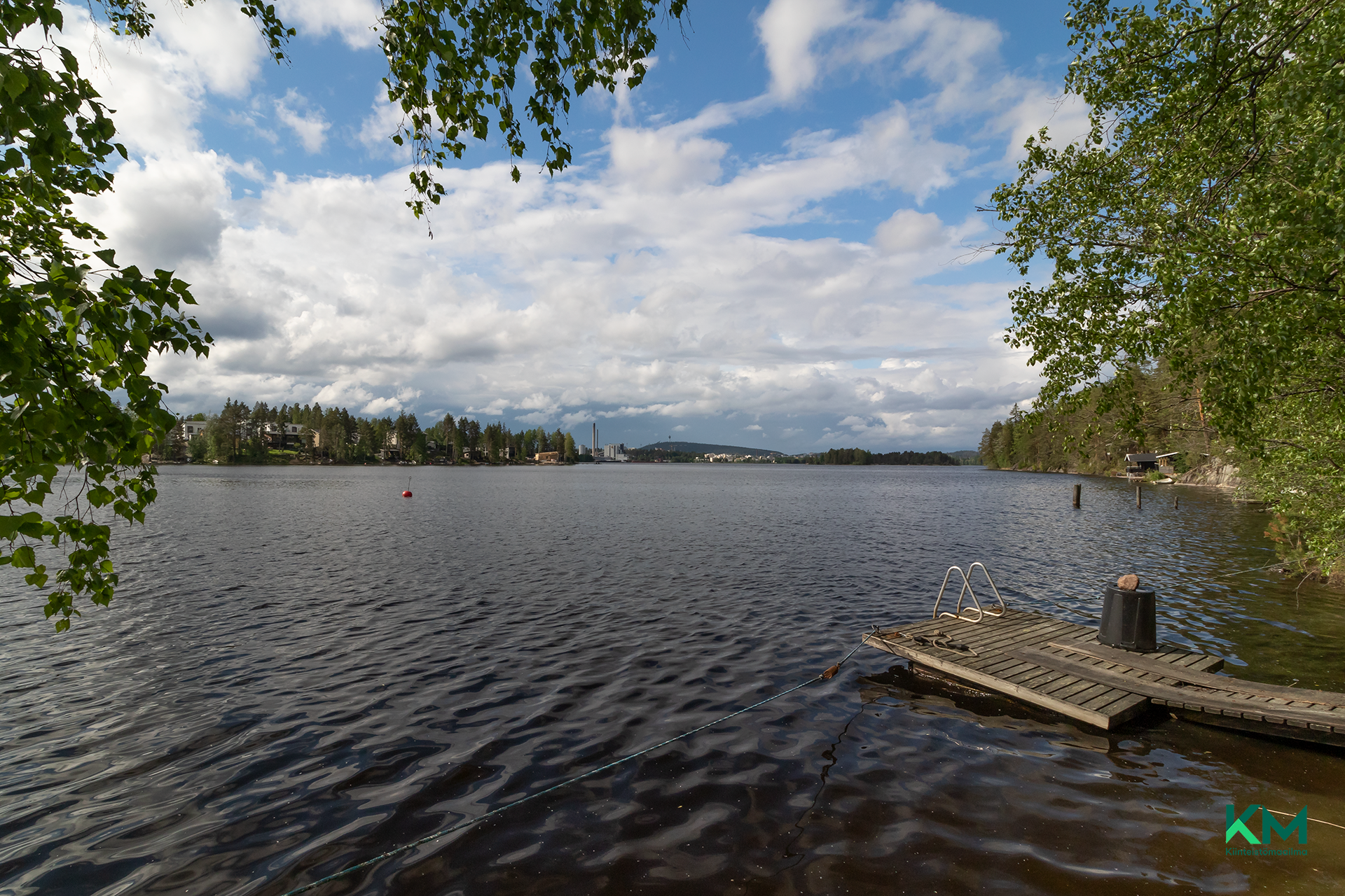 veneilemään suoraan omasta rannasta