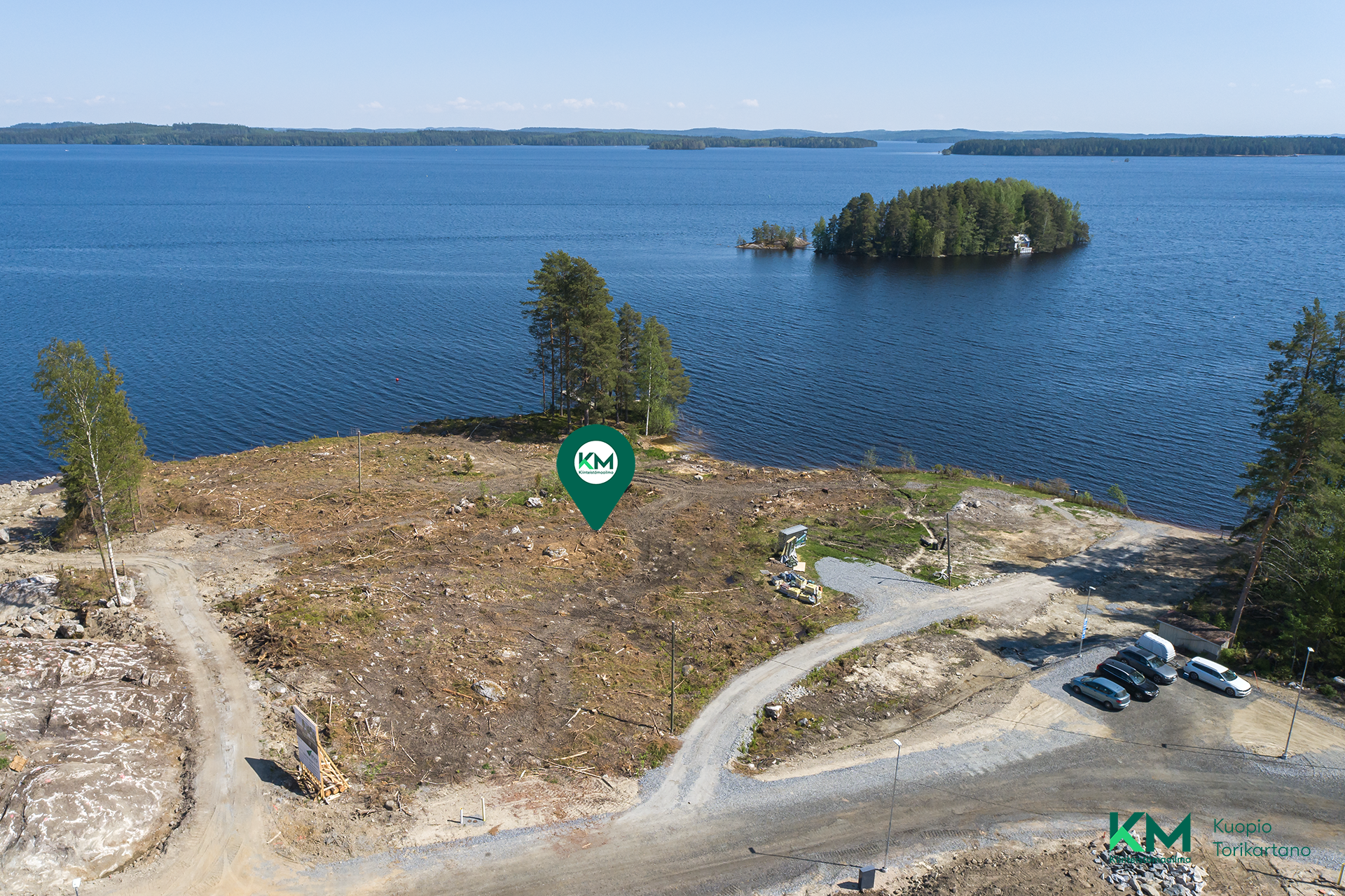asukkaiden yhteisessä käytössä niemi ja uimaranta