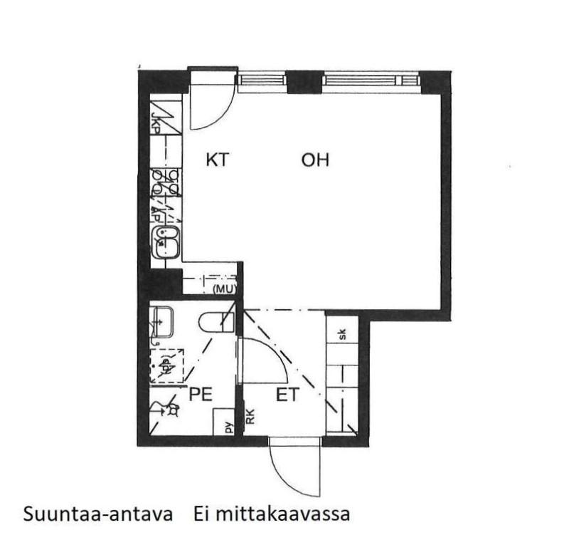 Asunnon pohjakuva