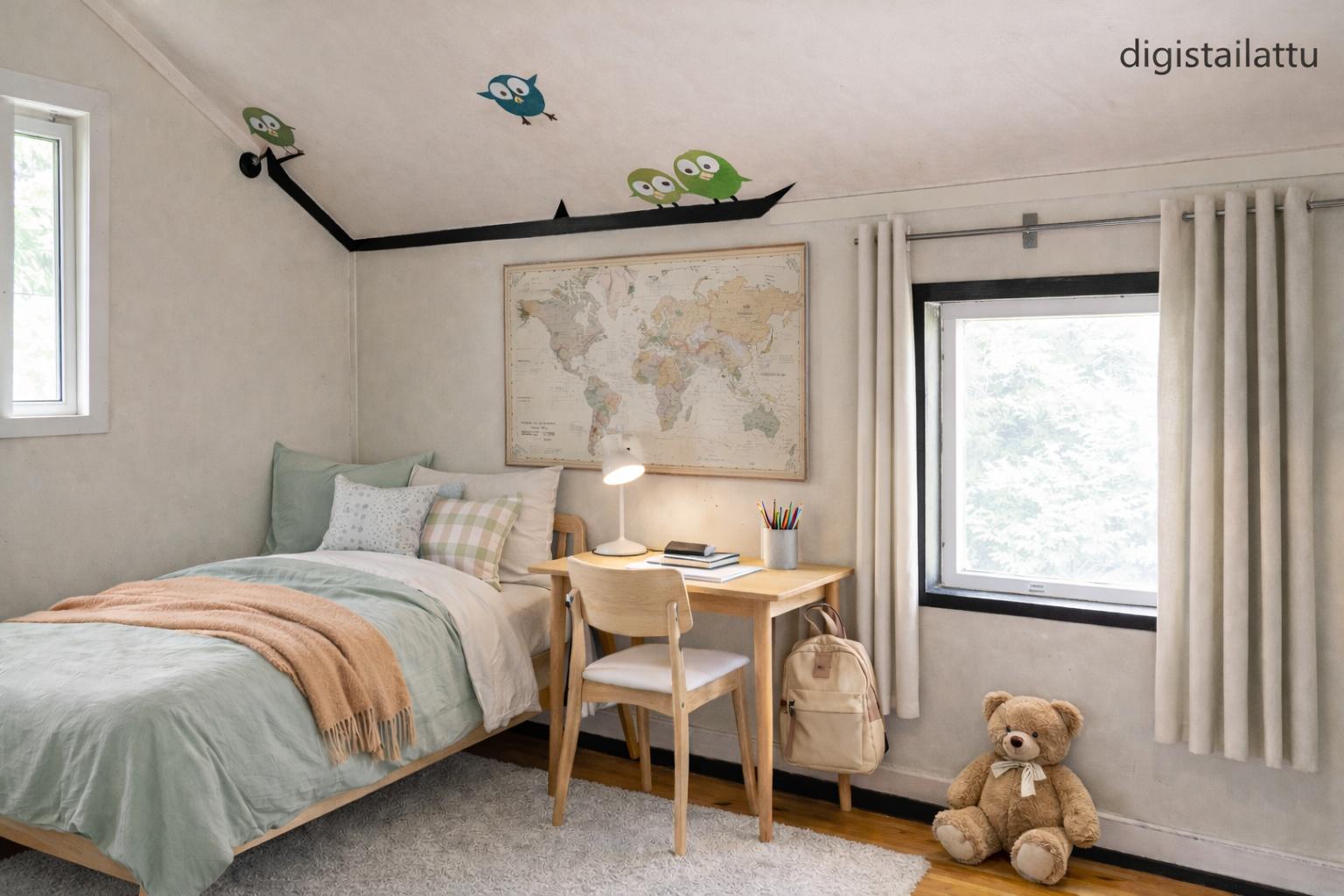 Yläkerran pikkuhuone