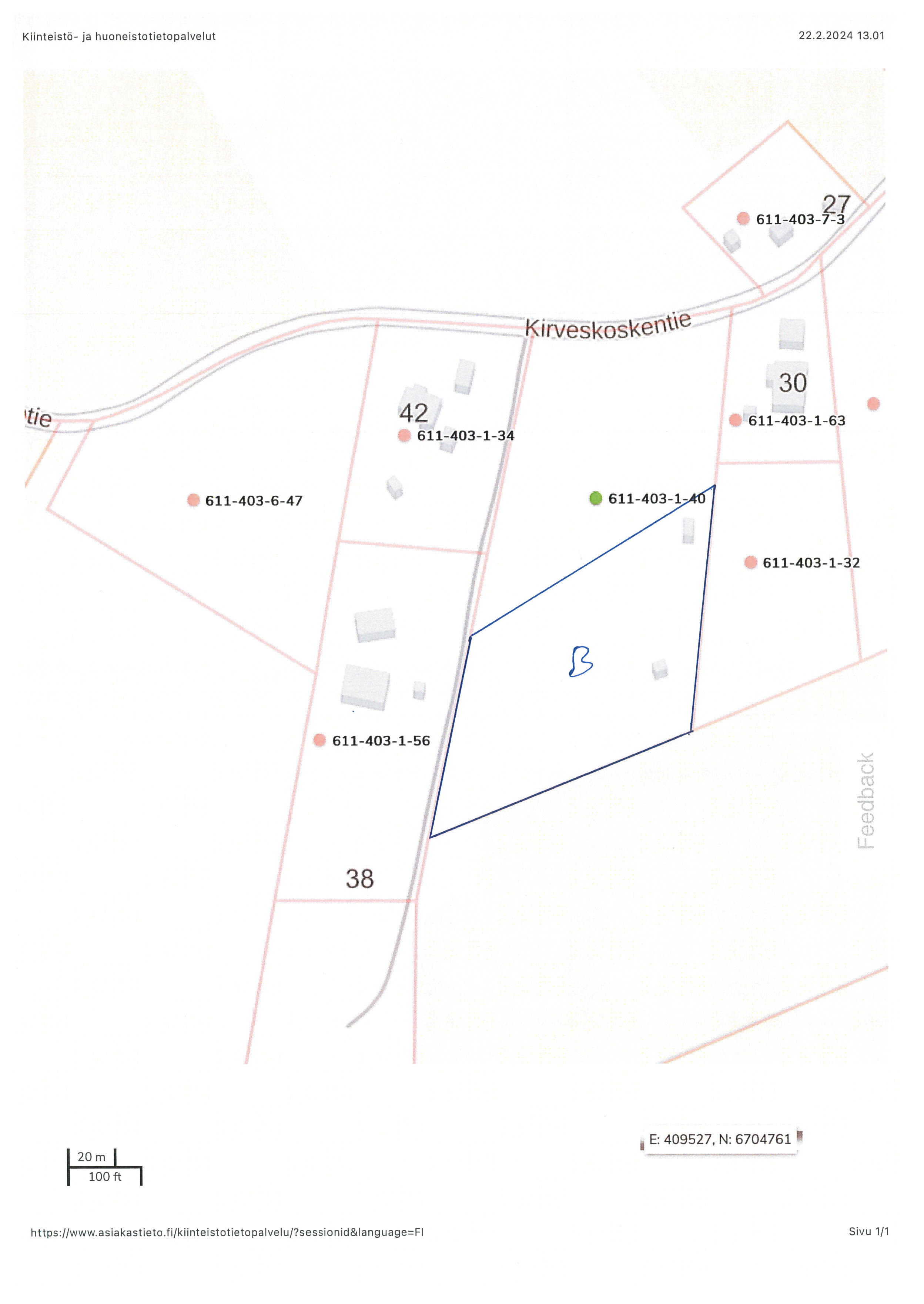 Kirveskoskentie 36, Kirveskoski, Pornainen