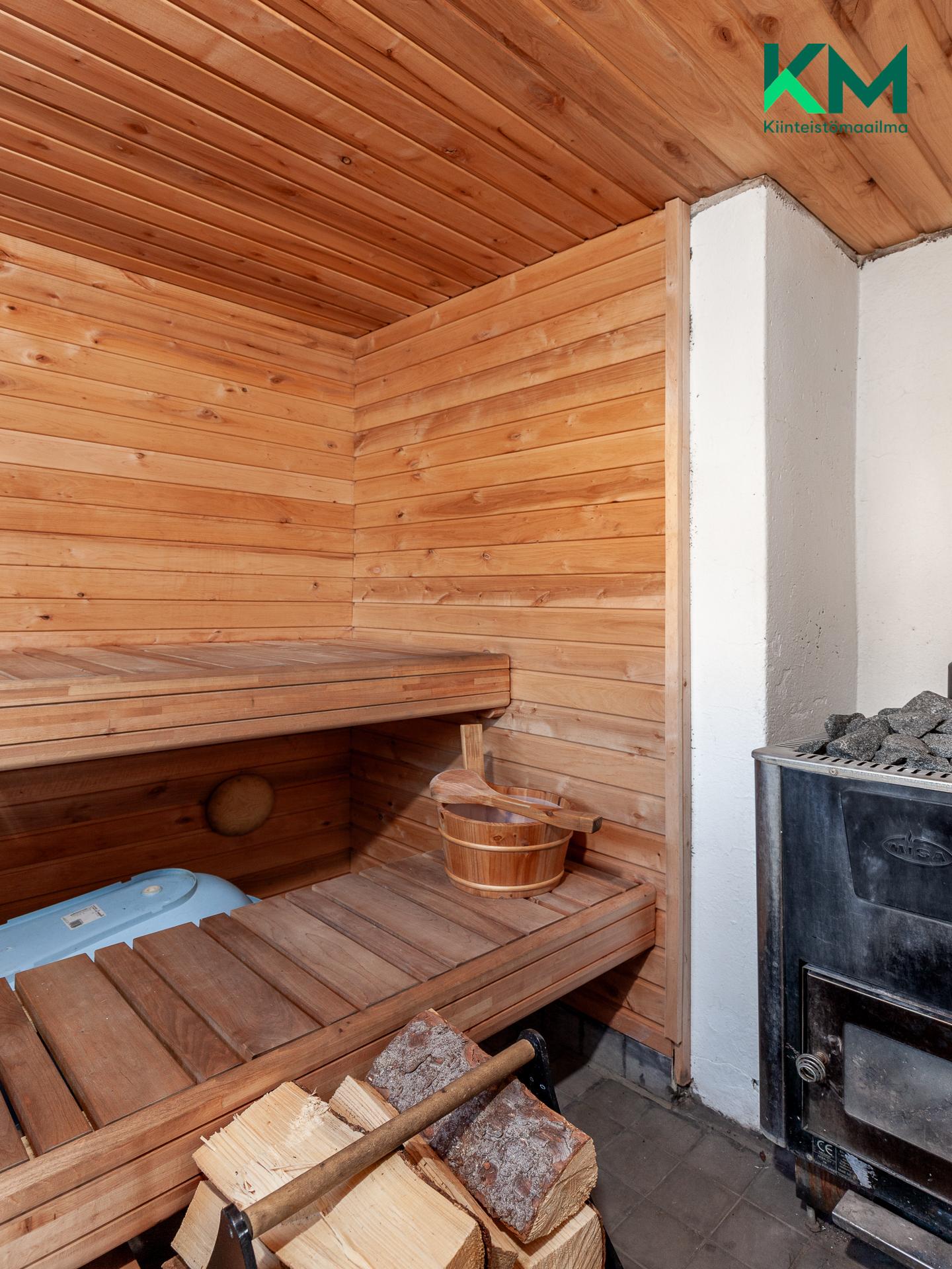Puusauna päivitettiin 2023