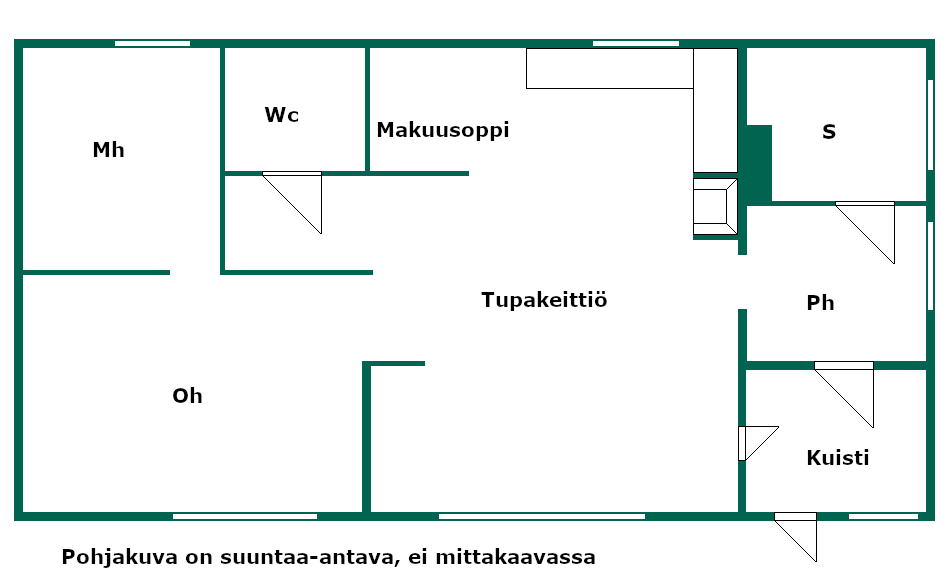 Asunnon pohjakuva