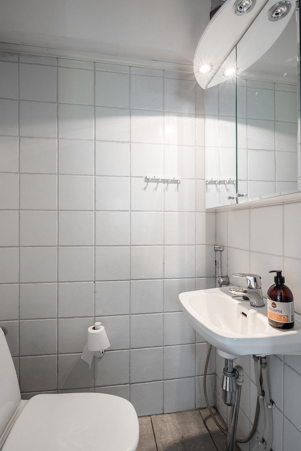 Erillinen wc eteisessä