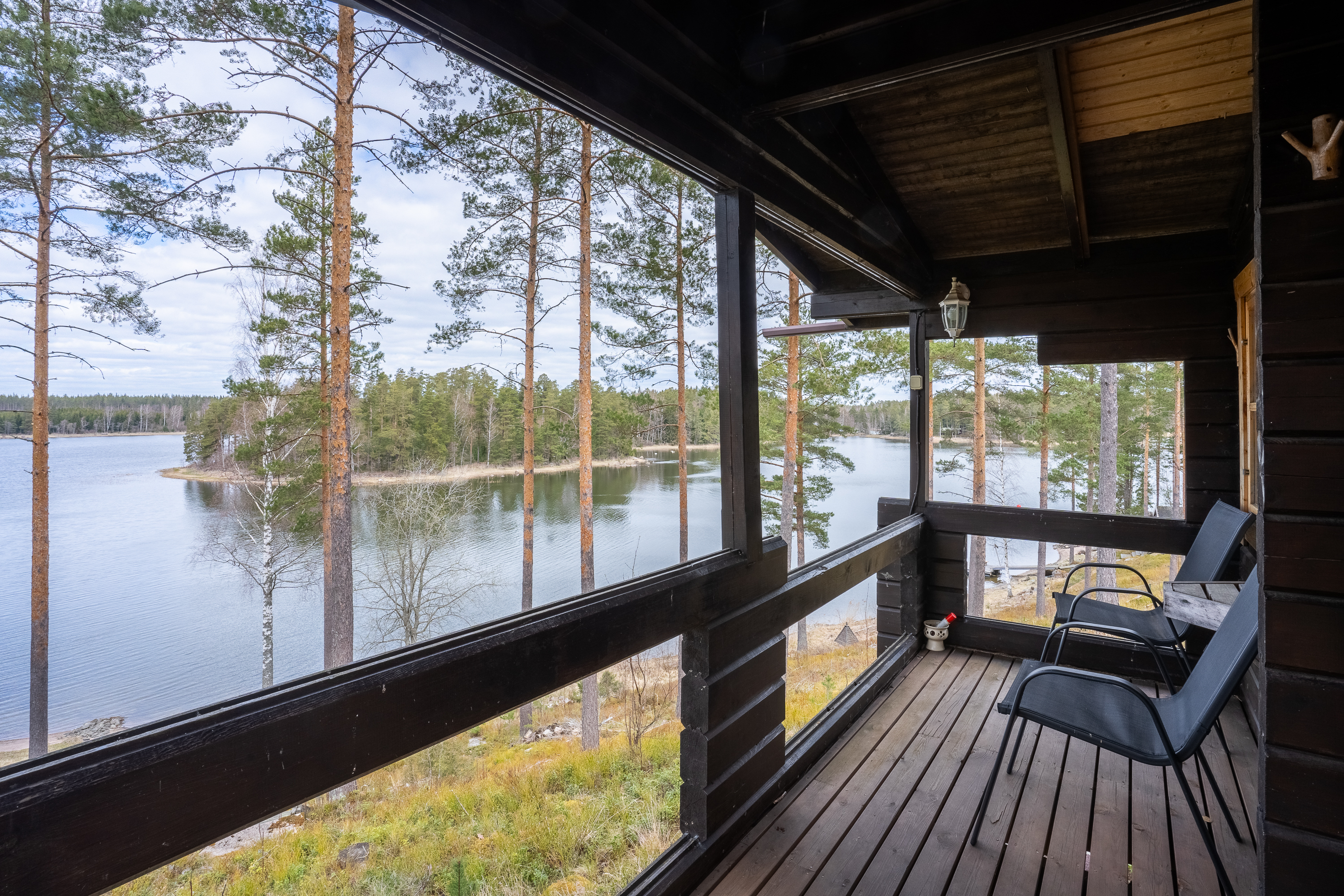 Saunamökin näkymä