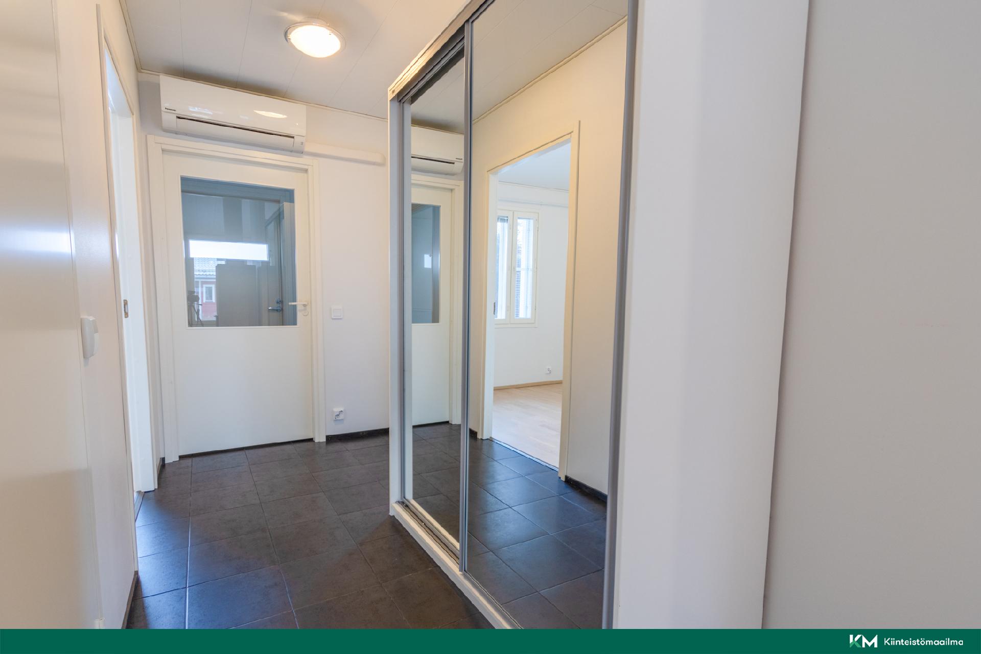 eteistila, kaapisto ja ilmalämpöpumppu