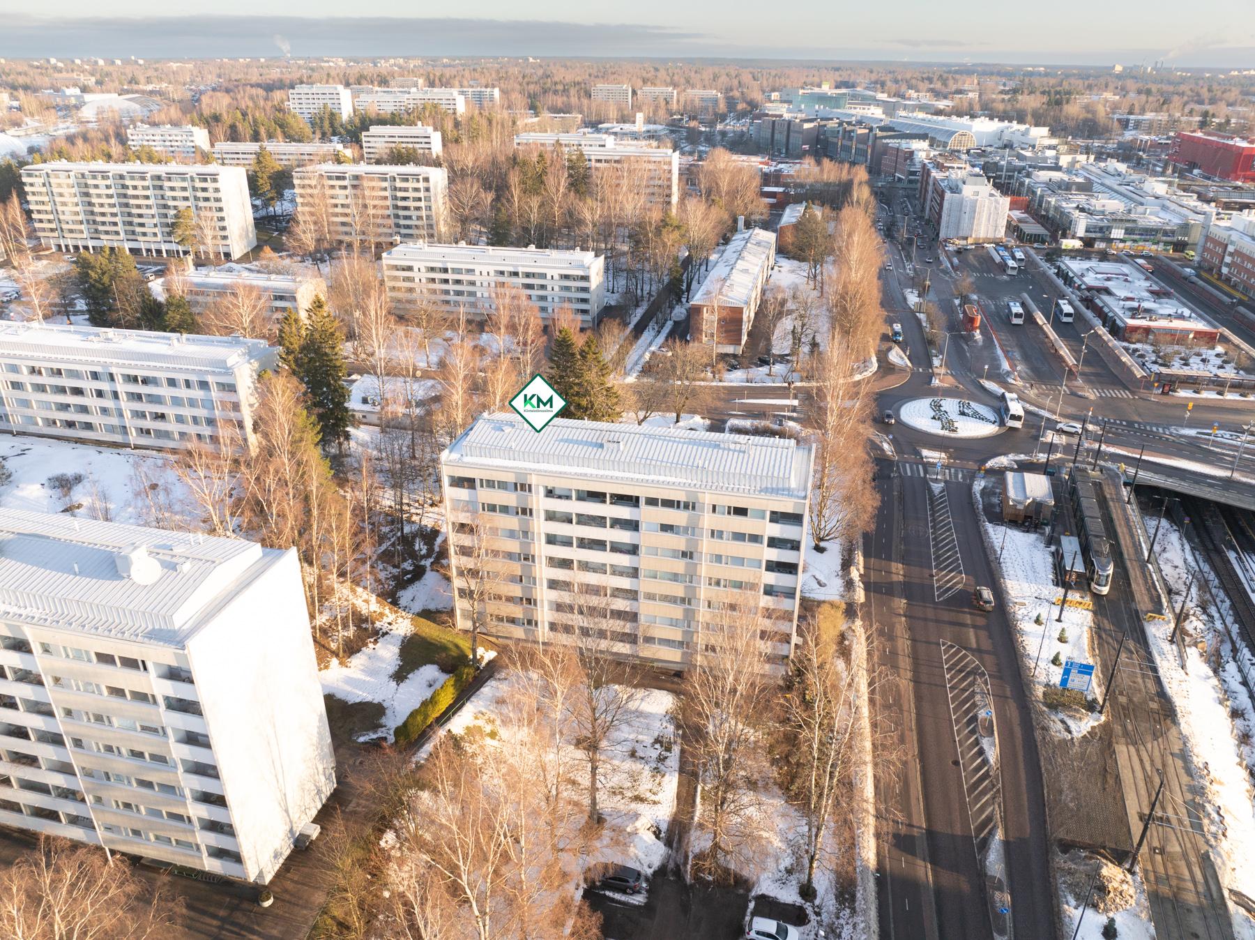 Ilmakuva Raaseporintie 1 lähialueesta