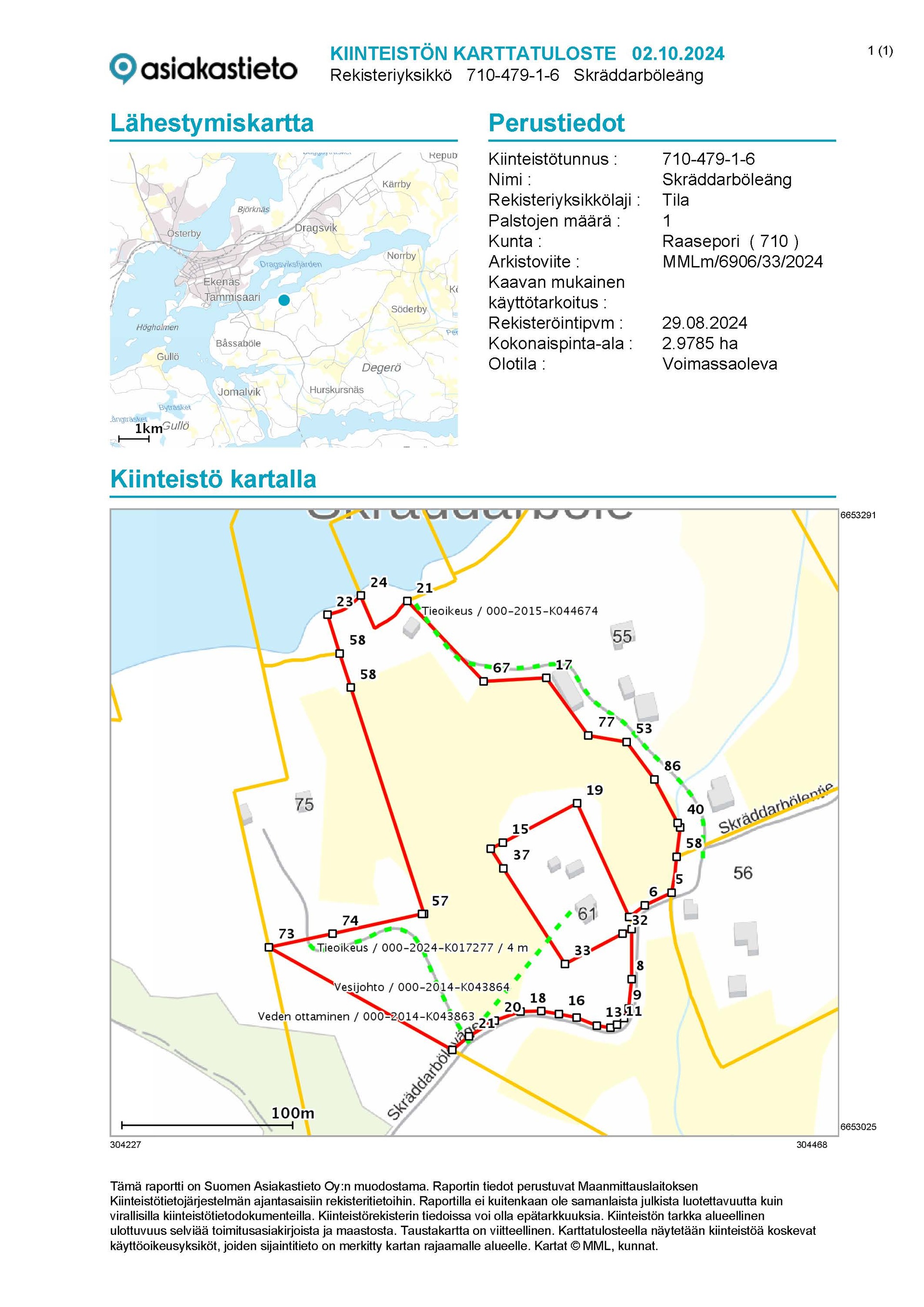 Skräddarbölentie 73, Raasepori