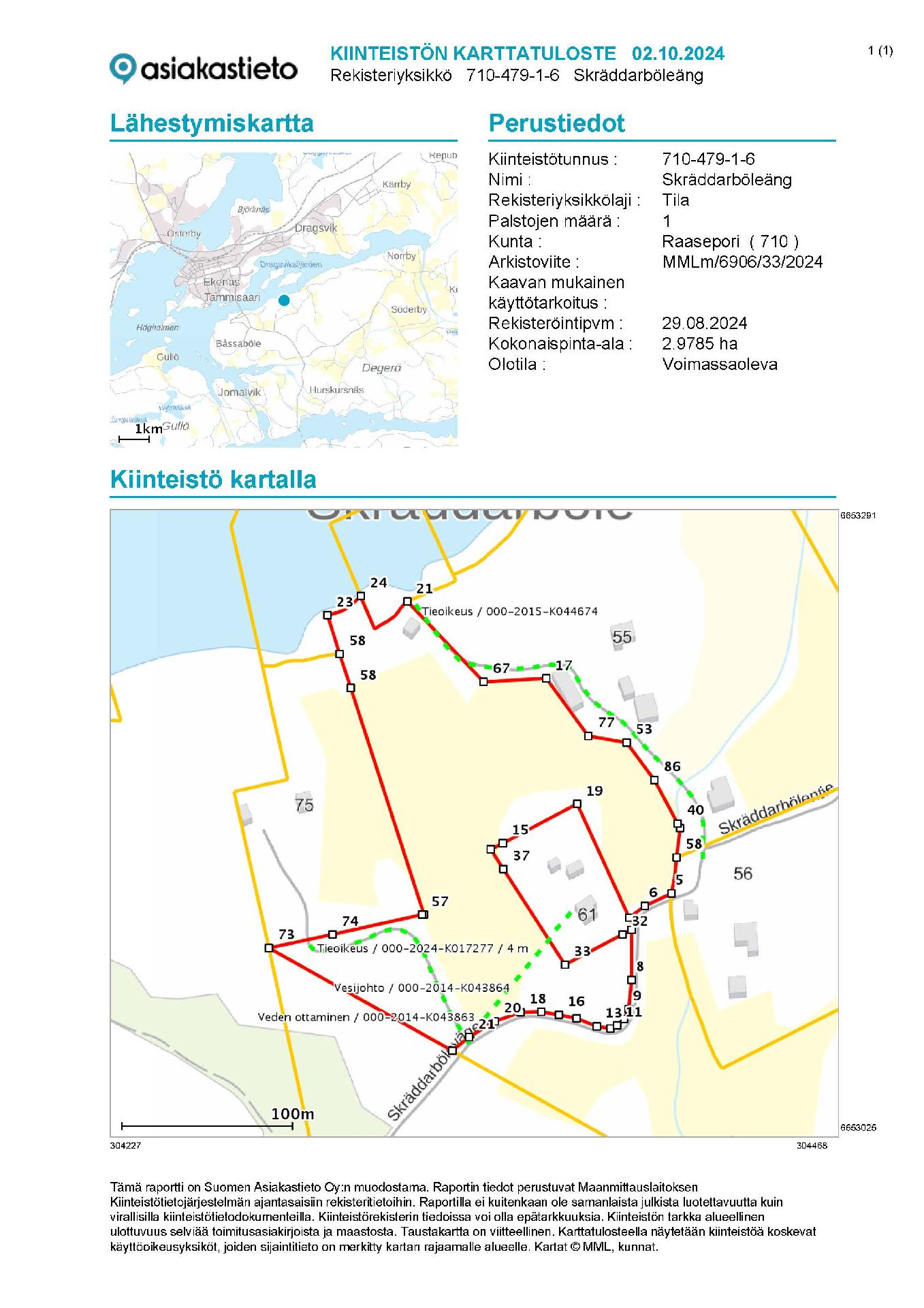 Skräddarbölentie 73, Tammisaari, Raasepori