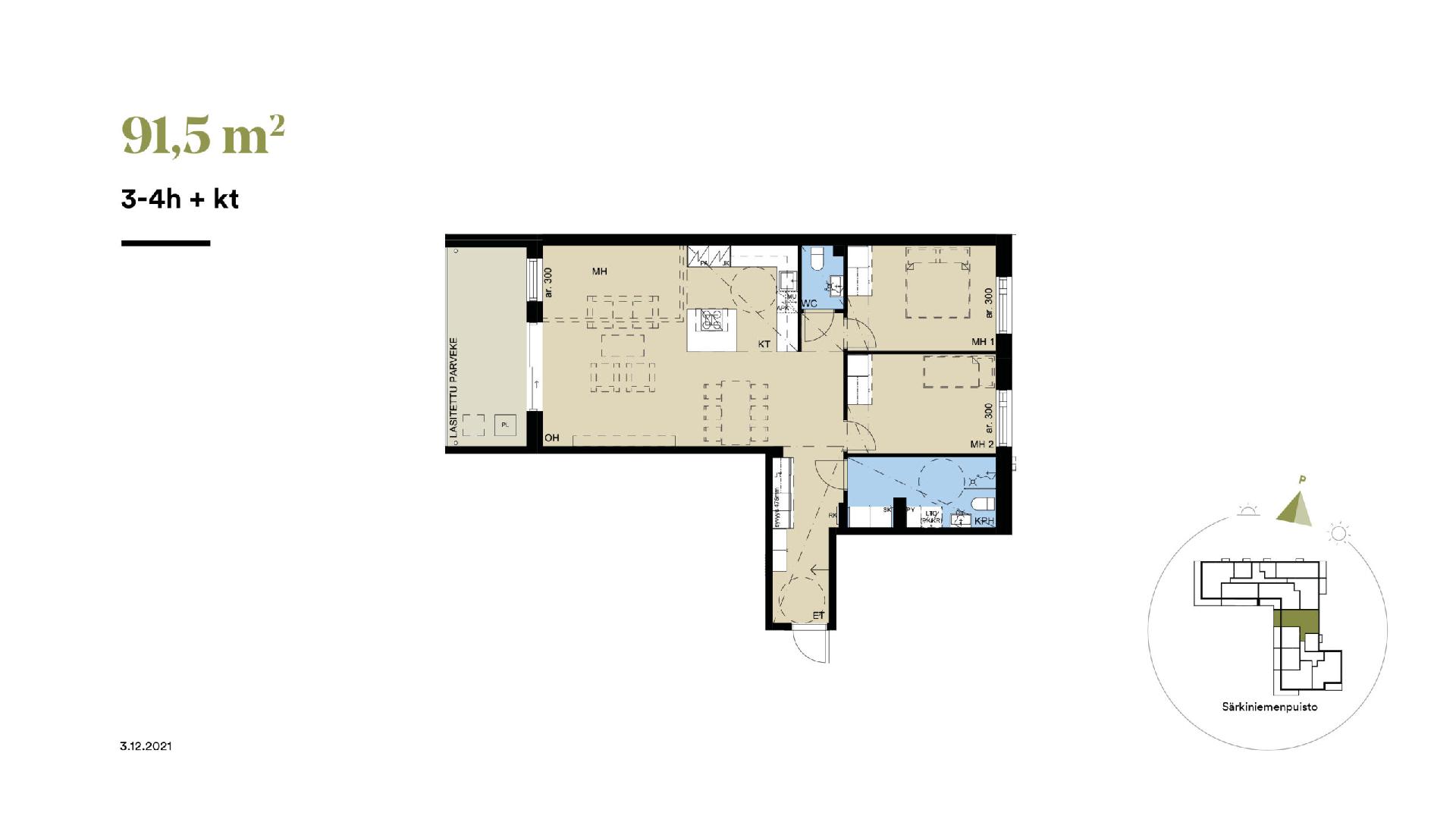 Särkiniementie 3b A 24, Lauttasaari, Helsinki
