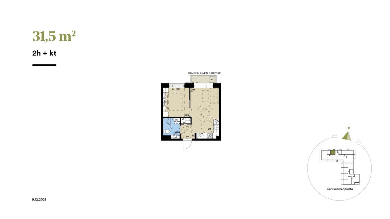 Särkiniementie 3b B 80, Lauttasaari, Helsinki