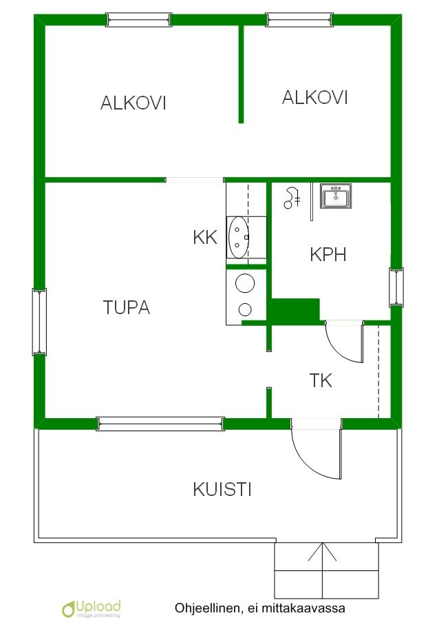Asunnon pohjakuva