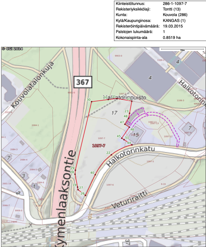 Halkotorinkatu 23, Keskusta, Kouvola