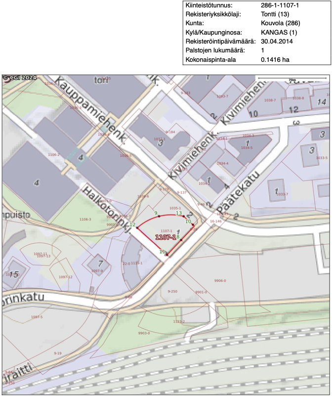 Halkotorinkatu 0, Keskusta, Kouvola