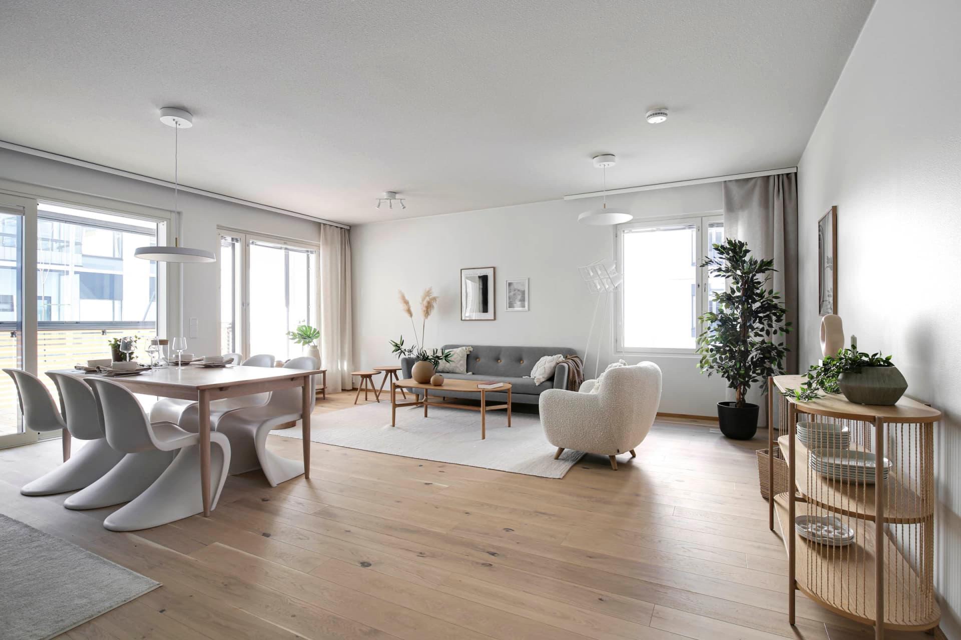 Stailattu malliasunto B3, 3h,+kt+s, 81 m², 2/6. krs,