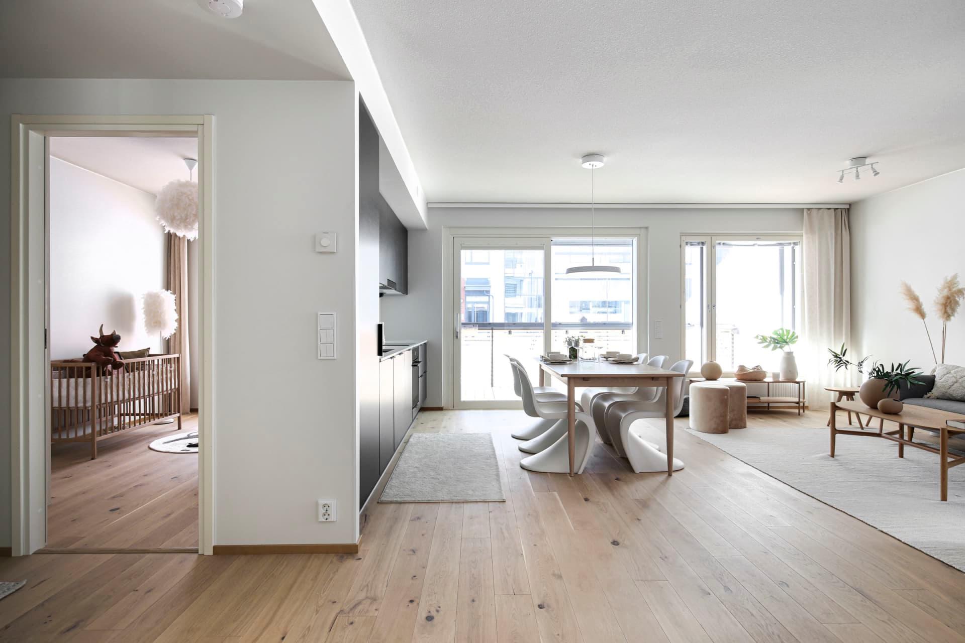 Stailattu malliasunto B3, 3h,+kt+s, 81 m², 2/6. krs,