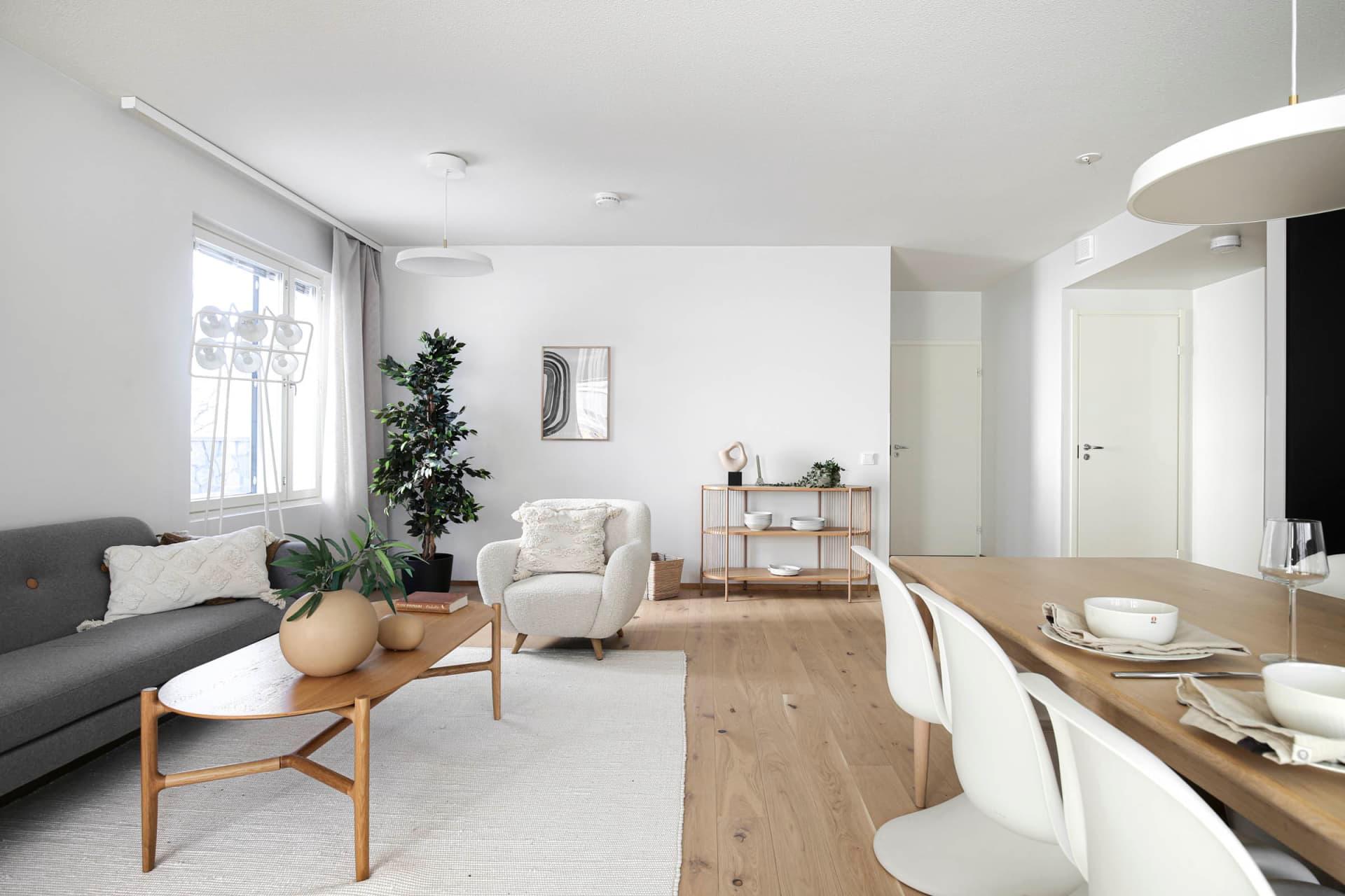 Stailattu malliasunto B3, 3h,+kt+s, 81 m², 2/6. krs,