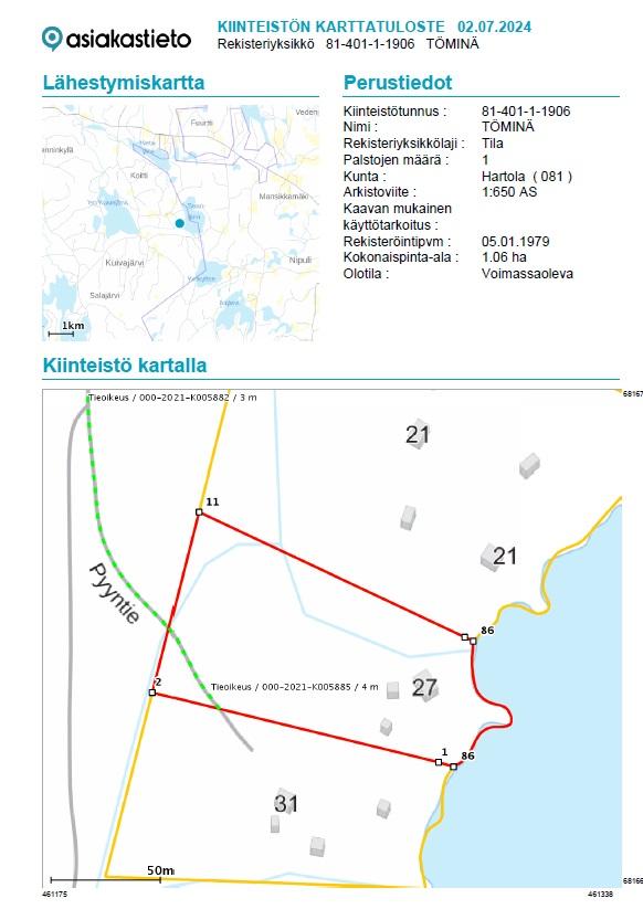 Pyyntie 27, Koitti, Hartola