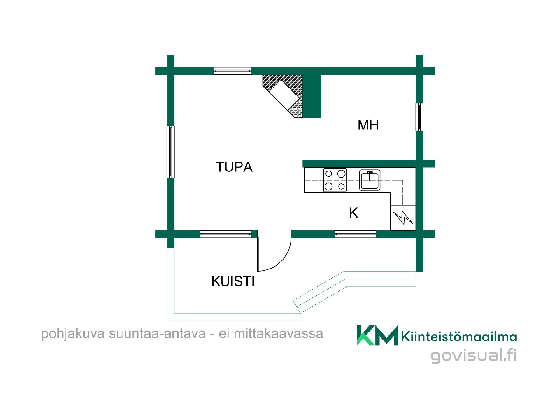 Asunnon pohjakuva