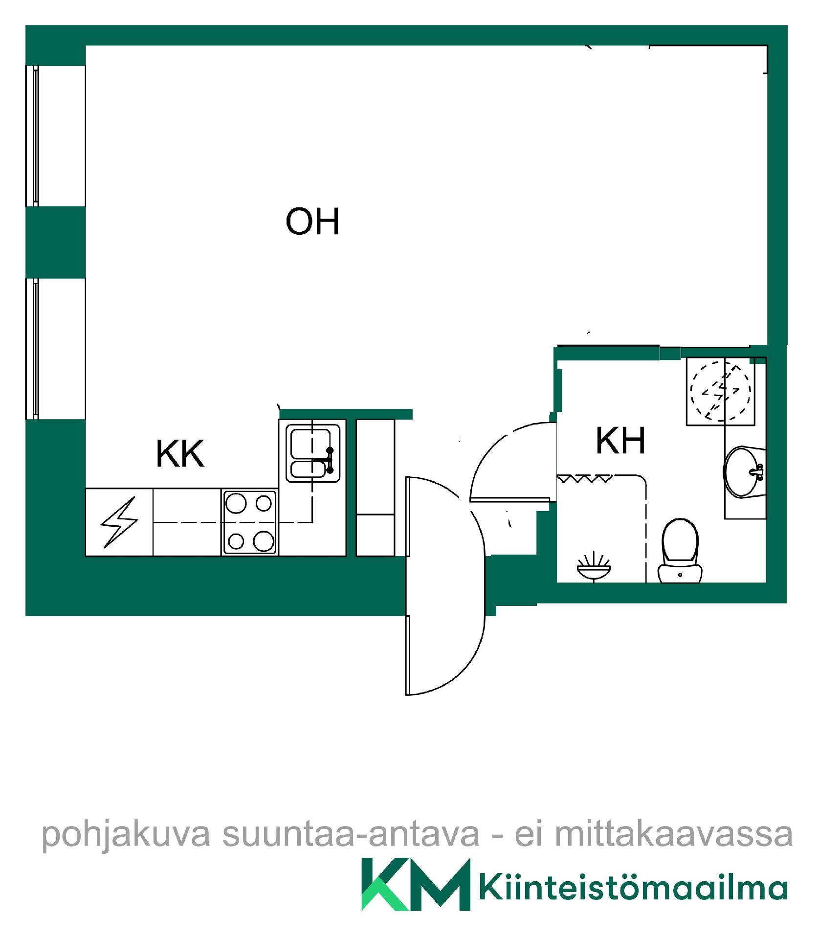 Asunnon pohjakuva