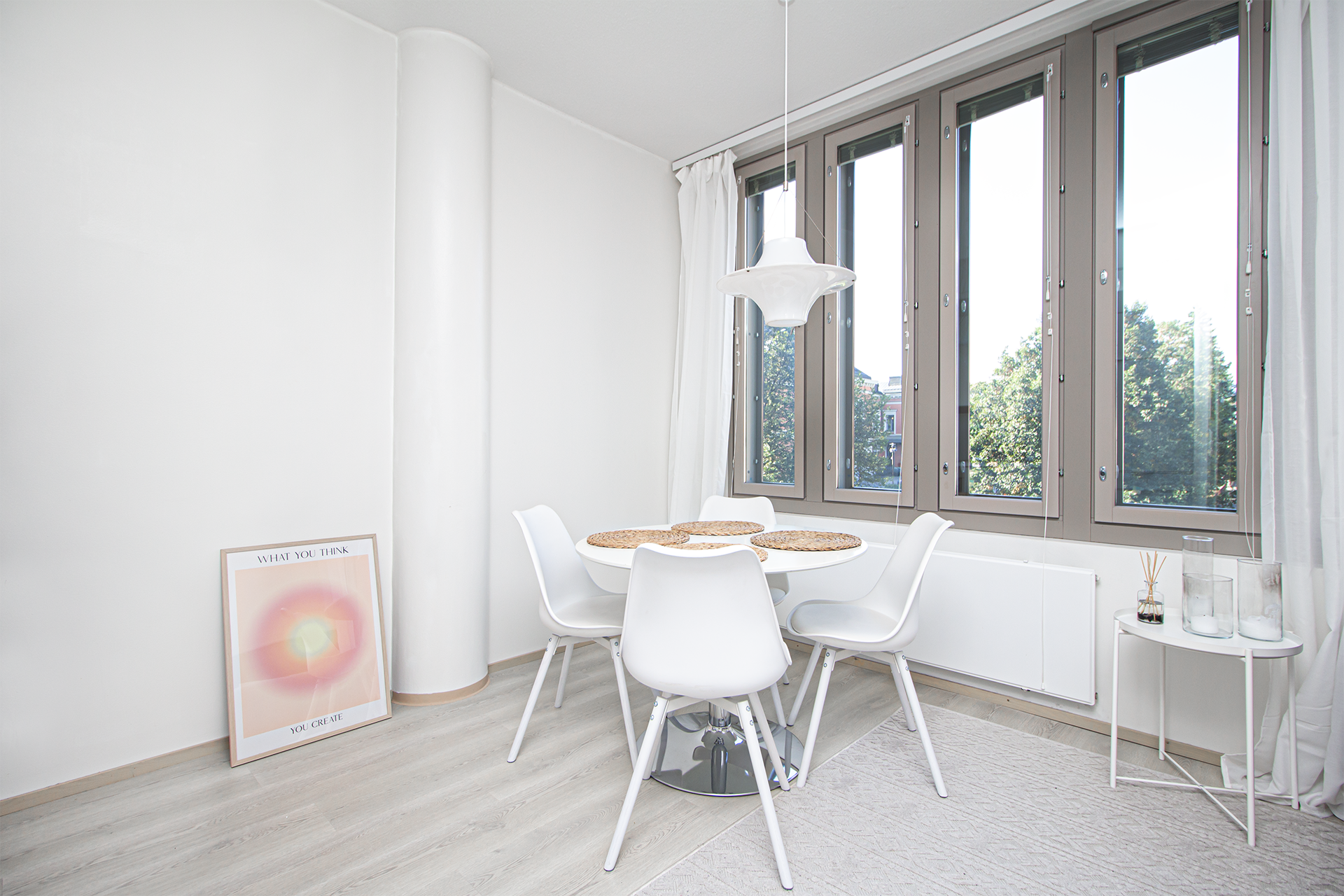 Ruokailulle jää hyvin tilaa.