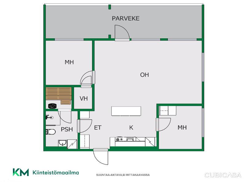 Asunnon pohjakuva