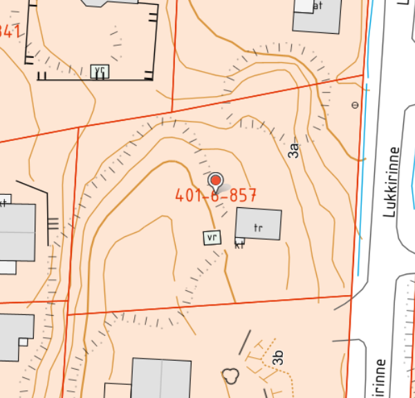 Kuvankaappaus Vantaan karttapalvelusta (talousrakennus purettu).