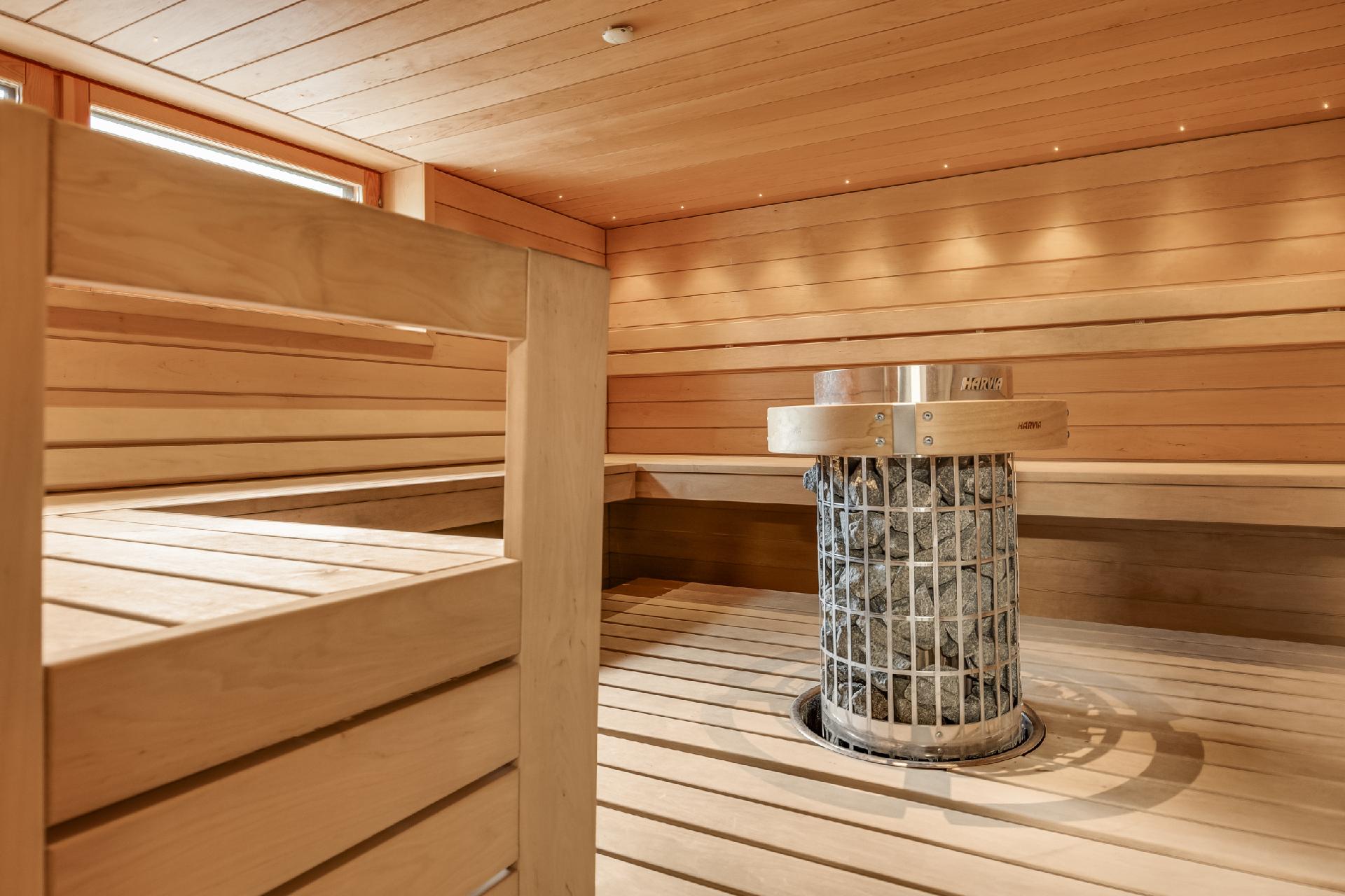 Yhtiön saunaosastoa